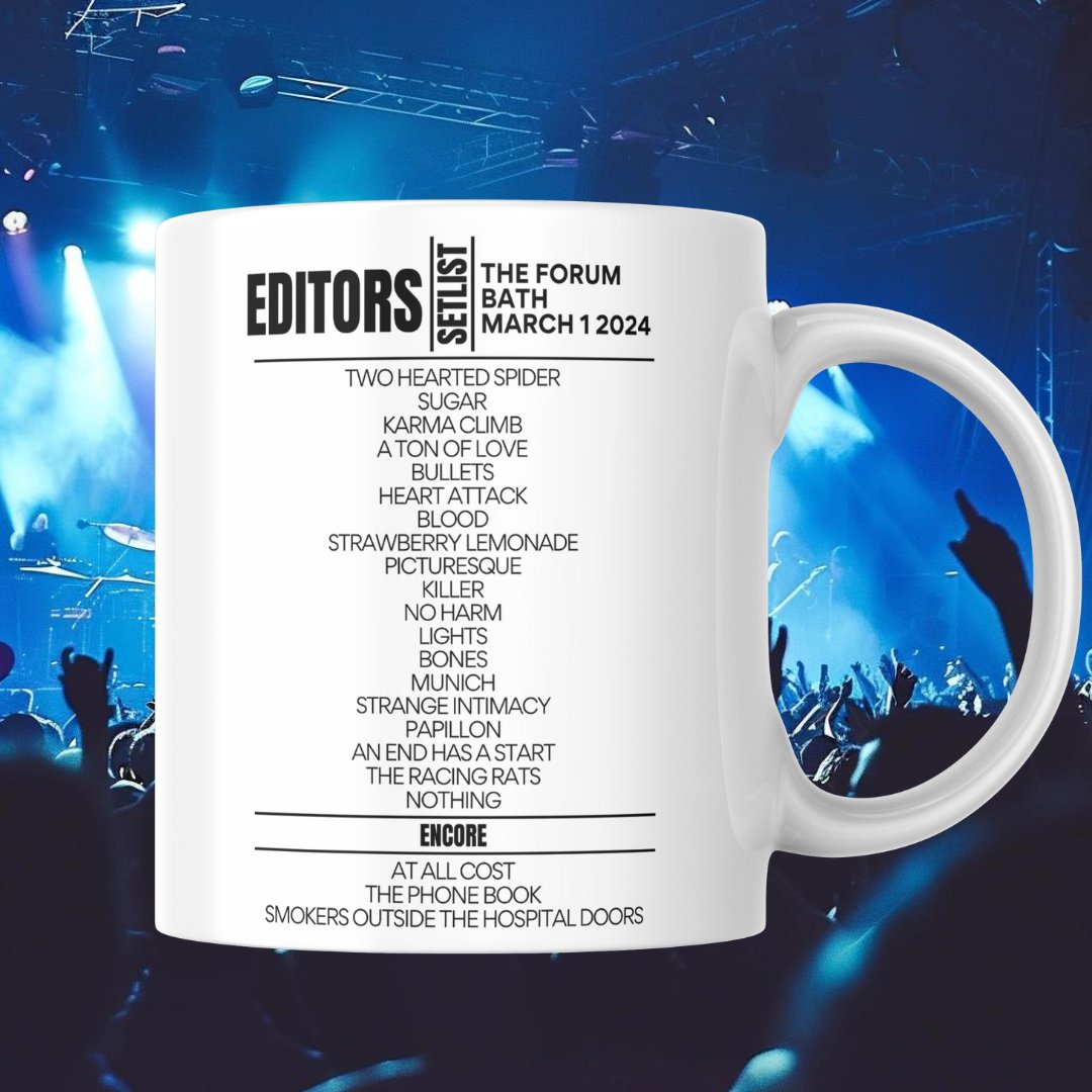 Savor The Moment Take That Glasgow May 2024 Setlist Mug, 09/05/2023