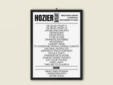 Hozier Unreal Earth Tour | M&S Bank Arena Liverpool | Tour Poster | Fan-Made | - Setlist