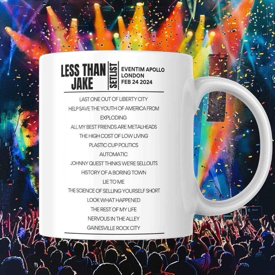 Savor The Moment Take That Glasgow May 2024 Setlist Mug, 09/05/2023