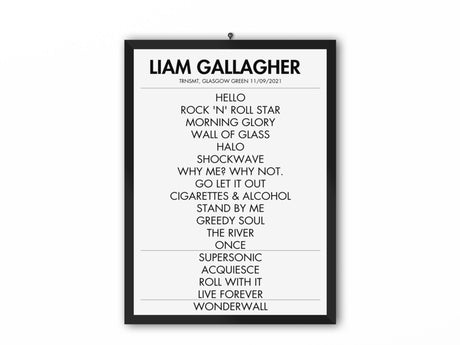 Liam Gallagher Setlist Trnsmt September 2021 - Setlist
