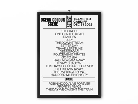 Ocean Colour Scene Setlist Cardiff Tramshed December 31 2023 - Setlist