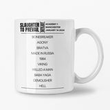 Slaughter To Prevail Manchester January 2024 Setlist Mug - Setlist