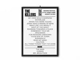 The Killers Reading Festival 2023 Replica Setlist - Setlist