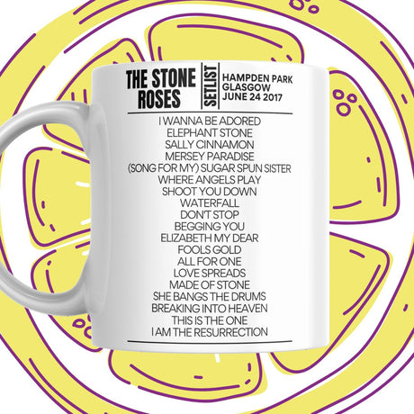 The Stone Roses Hampden Park Glasgow June 24 2017 Mug - Setlist