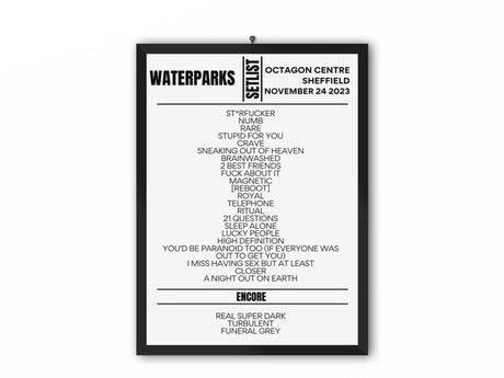 Waterparks Setlist Sheffield November 2023 - Setlist
